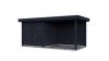 Lugarde Select Modern tuinhuis met overkapping Vught 250x250cm + 300cm - Zwarte olie