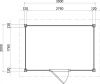 Lugarde Select Modern tuinhuis Hoeven 300x200cm - Zwarte olie