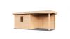 Lugarde Select Modern tuinhuis met overkapping Tilburg 300x250cm + 300cm - Onbehandeld