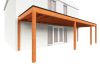 Trendhout Aanbouwveranda Modena 905x300 cm - model rechts