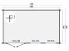 Tuindeco Aiste Blokhut 500x300 cm 40 mm vuren honing geïmpregneerd