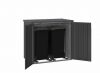 Metalen containerberging Alex Duo 148x88x129 cm - donkergrijs metallic
