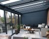 Aluminium veranda profiline antraciet 800x350 cm - Alkmaar