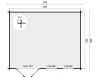 Tuindeco Annabel Blokhut 500x400 cm 40 mm vuren bruin geïmpregneerd