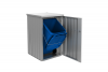 Metalen containerberging Alex 80x88x129 cm - Donkergrijs/kwartsgrijs