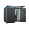 Biohort AvantGarde A5 metalen berging 260x180x218 cm donkergrijs met enkele deur
