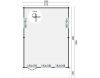 Tuindeco Blokhut Ballyragget 575x780 cm 70 mm vuren blank