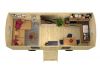 Tuindeco Circuswagen Barby | 19mm | vuren onbehandeld | 600 x 240 cm | excl. onderstel