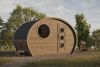 Barrelsauna Oval 195 - 397x175 cm - incl. dakshingles en vloer