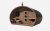 Barrelsauna Oval 300 - 410x243 cm - incl. dakshingles en vloer