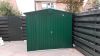 Biohort Europa 4 metalen tuinhuis 244x228x203 cm donkergroen