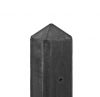 Betonpaal antraciet met diamant kop 10x10x278cm voor schermen 180cm hoog