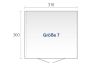 Metalen berging Europa 7 316x300x209 cm plattegrond