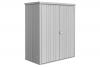 Biohort Metalen Tuinkast 150 - Dubbele deur - Zilver- 155x83x182,5 cm - Incl. bodemframe! - Showmodel Amersfoort