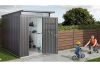 Biohort AvantGarde A2 metalen berging 180x220x218 cm donkergrijs met enkele deur