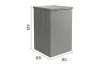 Biohort Alex metalen kliko ombouw 80x88x129 cm kwartsgrijs