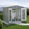 Biohort Europa 5 metalen tuinhuis 316x228x209 cm kwartsgrijs
