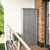 Julia L High terraskast kwartsgrijs op balkon