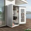 Biohort metalen tuinkast 90 zilver 93x83x182,5 cm