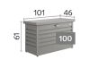 Afmetingen biohort kussenbox type 100