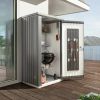 Biohort metalen tuinkast 90 kwartsgrijs 93x83x182,5 cm