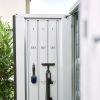 Biohort Mini Garage L kwartsgrijs metallic 145x203 cm