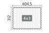 plattegrond biohort pergola 4 x 3 meter