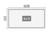 Biohort aluminium Pergola donkergrijs 600x300 cm zilver metallic lamellendak