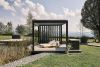 Pergola - Donkergrijs - Zilver Metallic Lamellen - 400x300 cm
