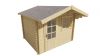 Tuindeco Bjorn Blokhut 300x260 cm + luifel 80 cm 28 mm vuren red class wood geïmpregneerd