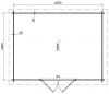 Classicline Blokhut Friesland vuren groen geïmpregneerd 400x300 cm