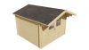Tuindeco Albacete Blokhut 300x300 cm + luifel 70 cm 34 mm vuren groen geïmpregneerd