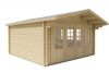 Blokhut Blackpool 440x340 cm met luifel 