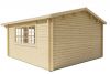 Blokhut Blackpool 440x340 cm + luifel 90 cm - Groen geïmpregneerd