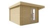 Tuindeco James Blokhut 400x280 cm 44 mm vuren grijs geïmpregneerd