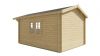 Tuindeco Pamplona Blokhut 300x400 cm 34 mm vuren red class wood geïmpregneerd