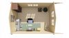 Tuindeco Pamplona Blokhut 300x400 cm 34 mm vuren grijs geïmpregneerd