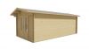 Tuindeco Rick Blokhut 300x600 cm 40 mm vuren bruin geïmpregneerd