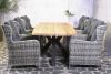 Tuinset Puerto tafel met wicker stoelen