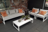 Textileen loungeset Buffalo wit | lichtgrijze kussens - Hoofddorp