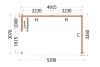Plattegrond buitenverblijf Verona 520x335 cm model rechts