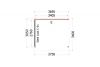Buitenverblijf Refter XL - 375x340mm - plattegrond 