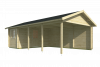 Carport Ever 219+551x430 cm - Groen geïmpregneerd