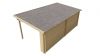 Tuindeco Chappo Blokhut 300x300 cm + luifel 298 cm 28 mm vuren bruin geïmpregneerd