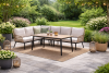 Garden Impressions lounge/dining set Alassio carbon black / desert sand