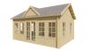 Tuindeco Clockhouse Blokhut Trevor 70 mm 550x400 cm 70 mm vuren grijs geïmpregneerd