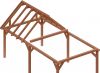 Trendhout Buitenverblijf zadeldak XL 820x440 cm