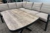 Cornerset Donna 3-delig – Aluminium met Taupe Kussens