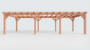 Bouwpakket overkapping 992,5x410,5 cm fijnbezaagd Douglas