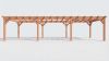 Bouwpakket overkapping 1121,5x410,5 cm fijnbezaagd Douglas